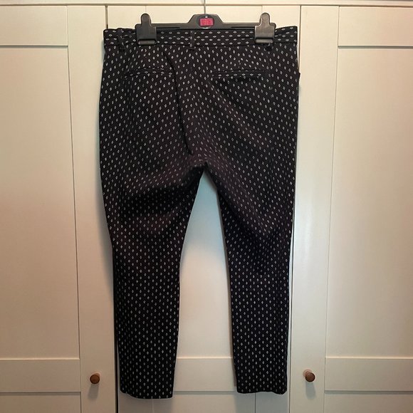 GAP Black & White Ankle Pants, Size 12 - Picture 3 of 5